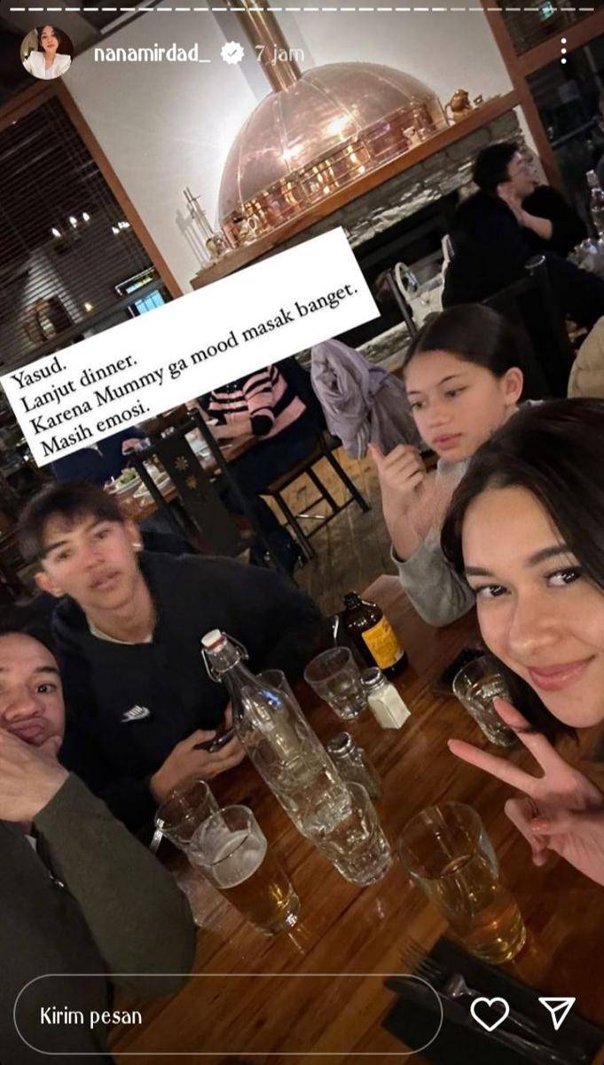 potret liburan keluarga Andrew White dan Nana Mirdad di New Zealand (instagram.com/nanamirdad_)