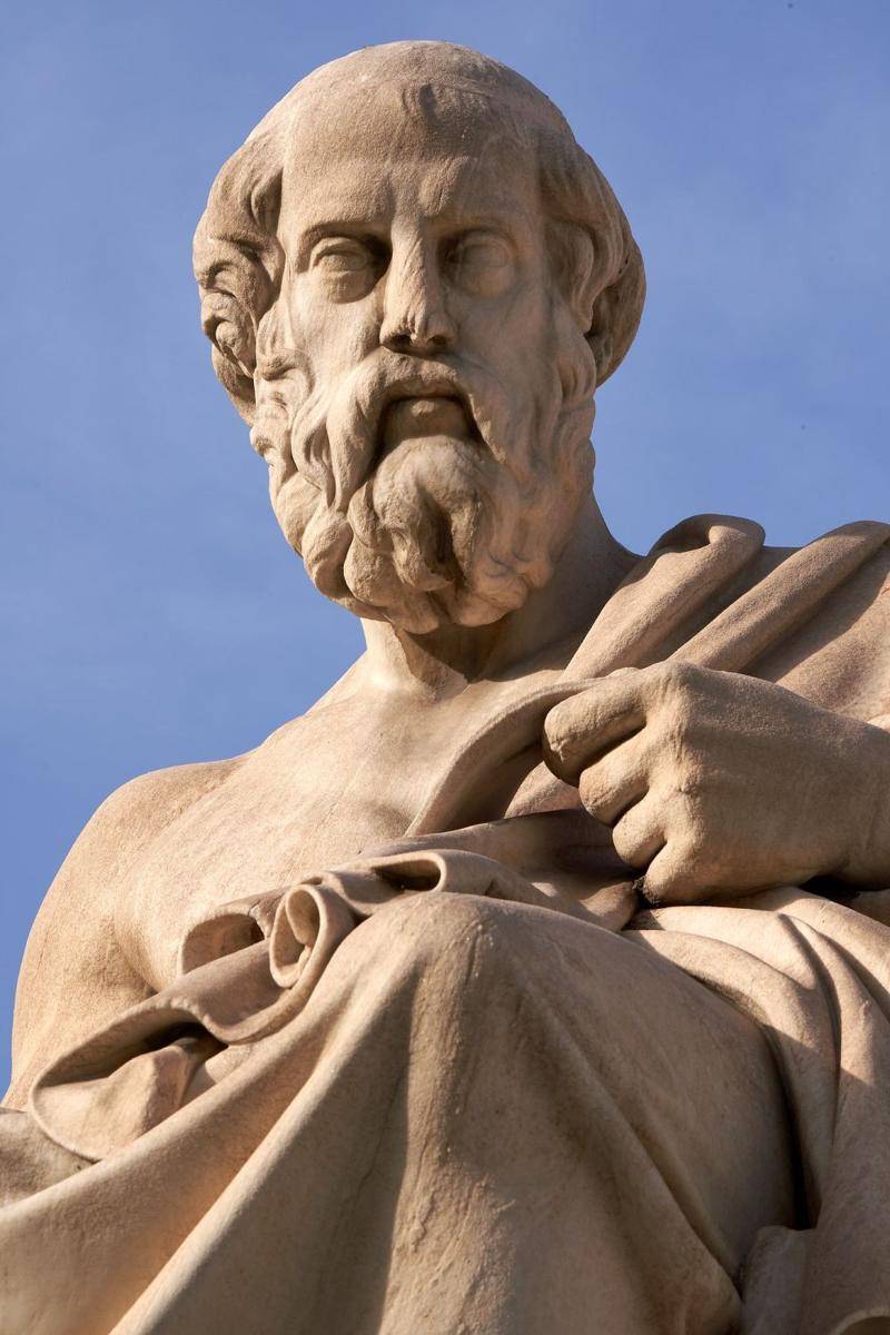 ilustrasi patung Plato (wikimedia.org/George E. Koronaios)