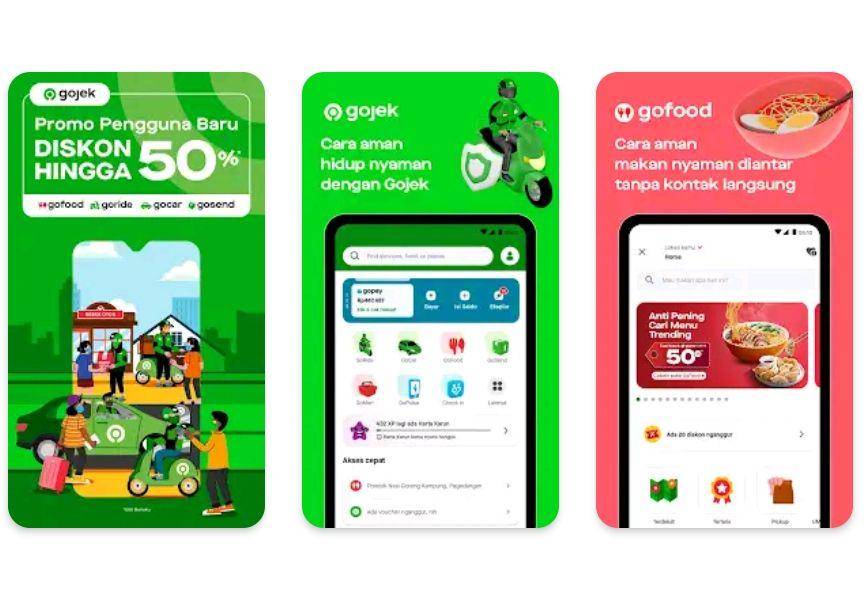 potret aplikasi Gojek (PT. GoTo Gojek Tokopedia Tbk/Gojek)