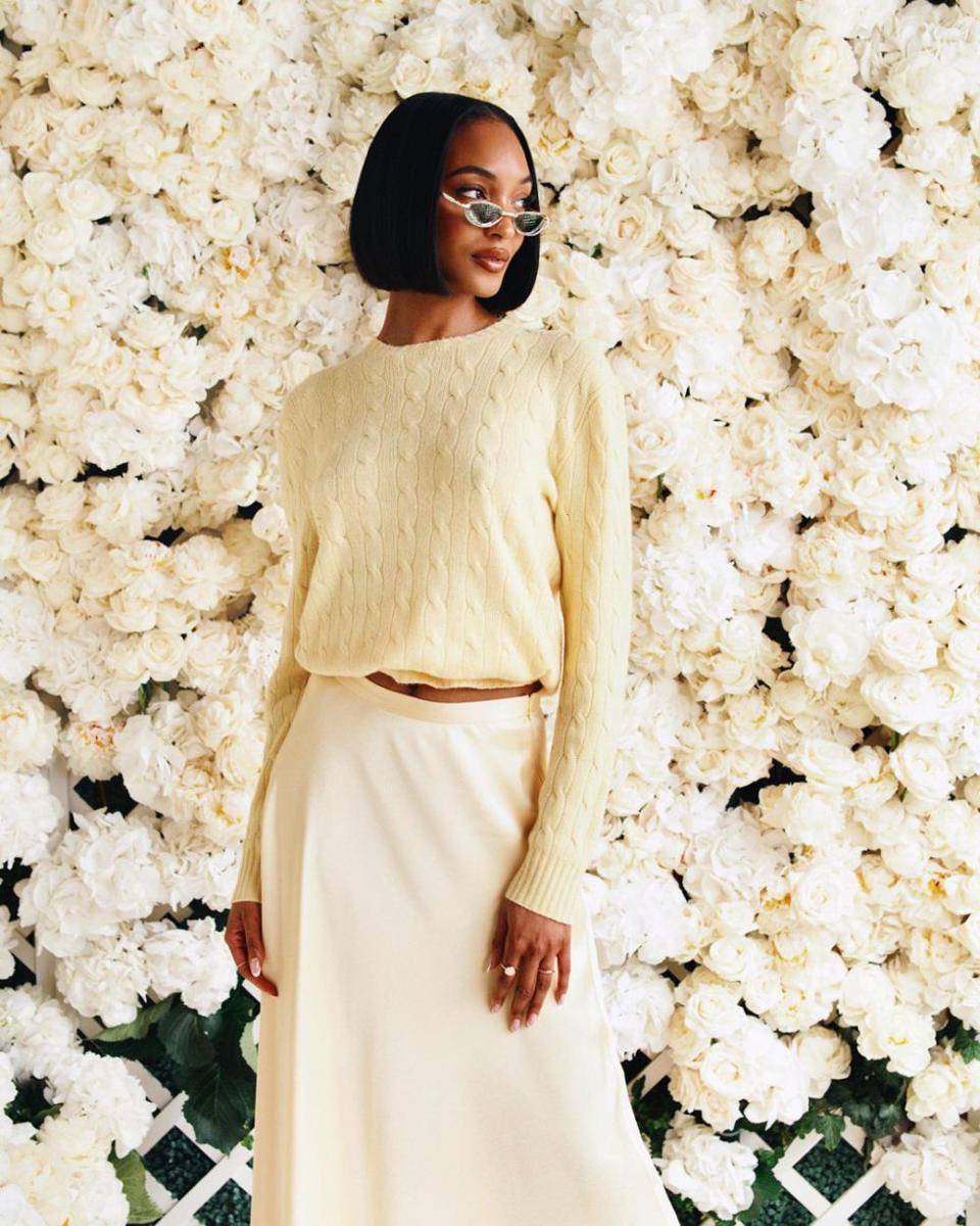 Jourdan Dunn in Polo Ralph Lauren - Wimbledon 2023 (instagram.com/poloralphlauren)