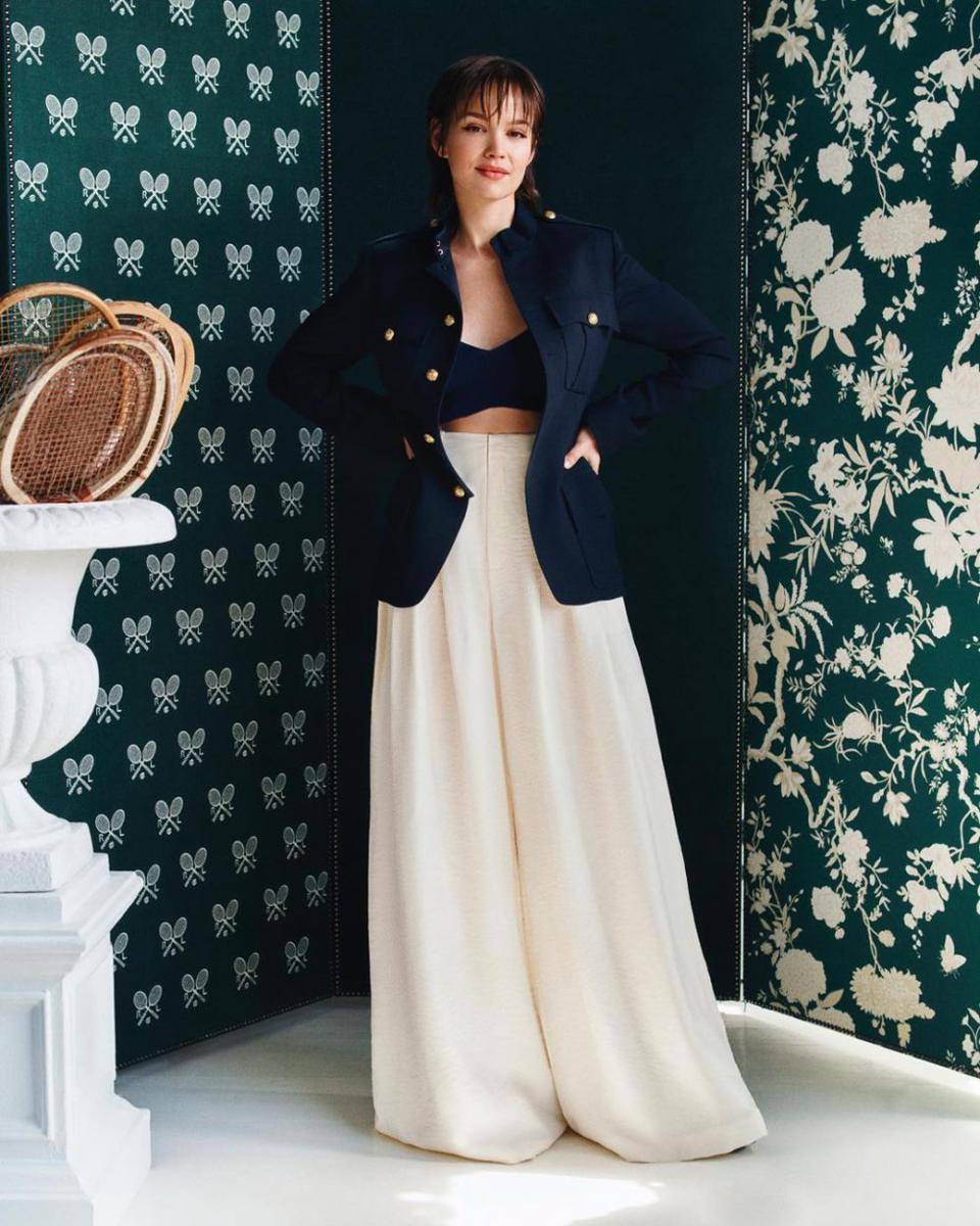 Emilia Schüle in Polo Ralph Lauren - Wimbledon 2023 (instagram.com/poloralphlauren)