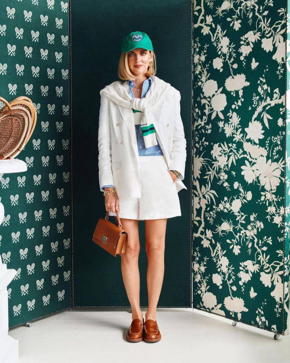 Chiara Ferragni in Polo Ralph Lauren - Wimbledon 2023 (instagram.com/poloralphlauren)