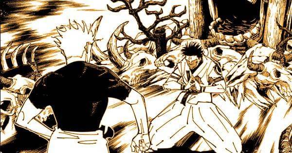 Mahoraga muncul di depan Gojo ( Dok. Shueisha / Jujutsu Kaisen )