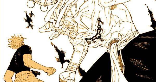 Mahoraga muncul di depan Gojo ( Dok. Shueisha / Jujutsu Kaisen )