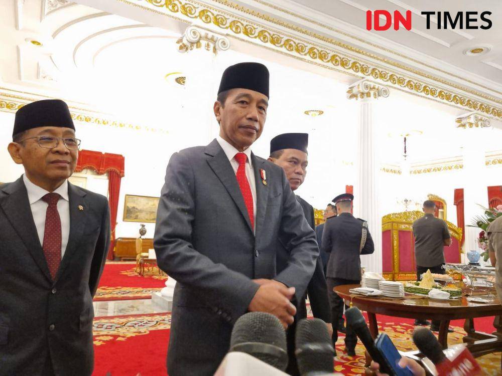 Presiden Joko Widodo saat pelantikan Menteri dan Wakil Menteri di Istana Negara (IDN Times / Ilman Nafi'an)