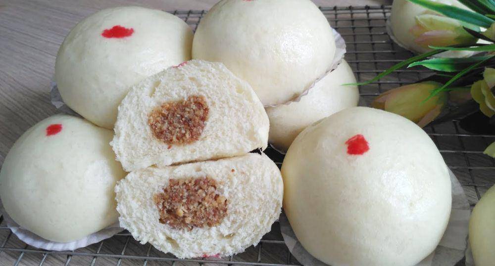 ilustrasi bakpao isi kacang tanah (YouTube.com/Chalistaa Kitchen)