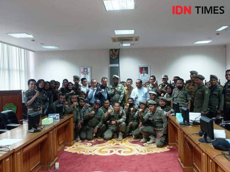 Ratusan Personel Satpol PP PPU Bertanya Kejelasan Statusnya
