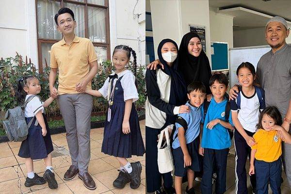 artis antar anak sekolah (Instagram.com/ruben_onsu dan @zaskiadyamecca)