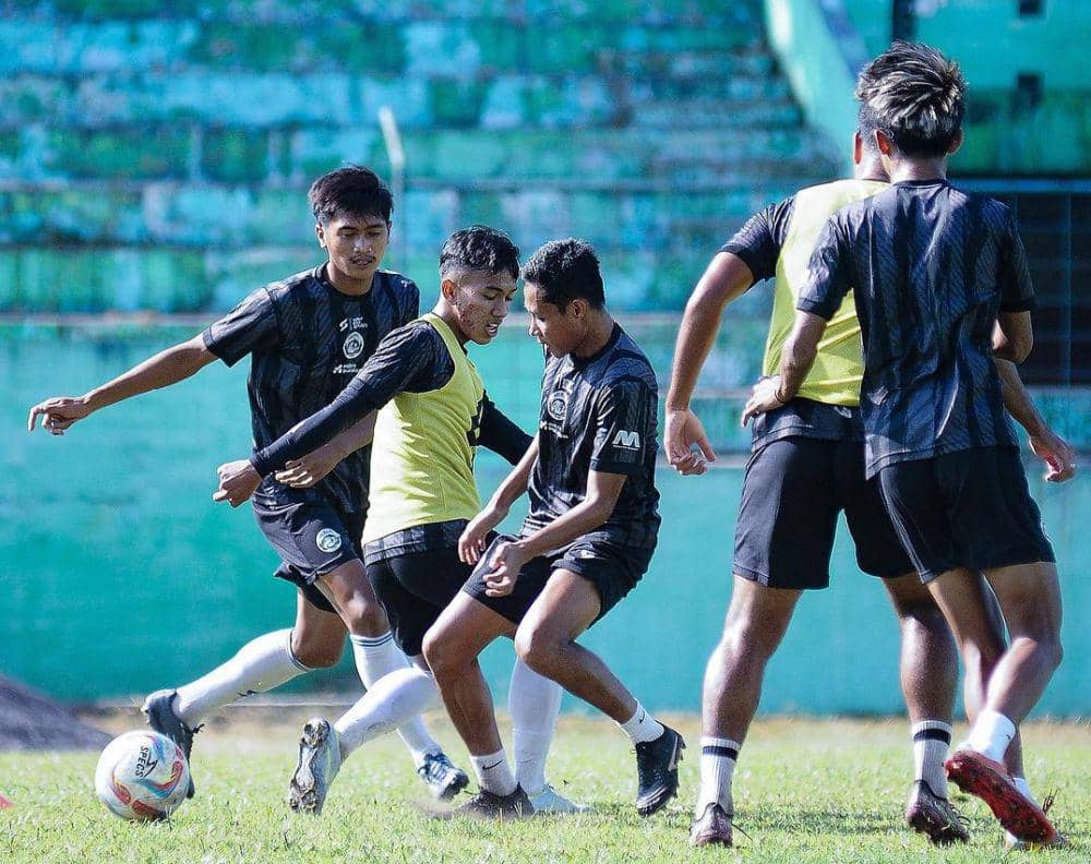 Pemain Arema FC saat sesi latihan di Stadion Gajayana. (Dok. Media Officer Arema FC)