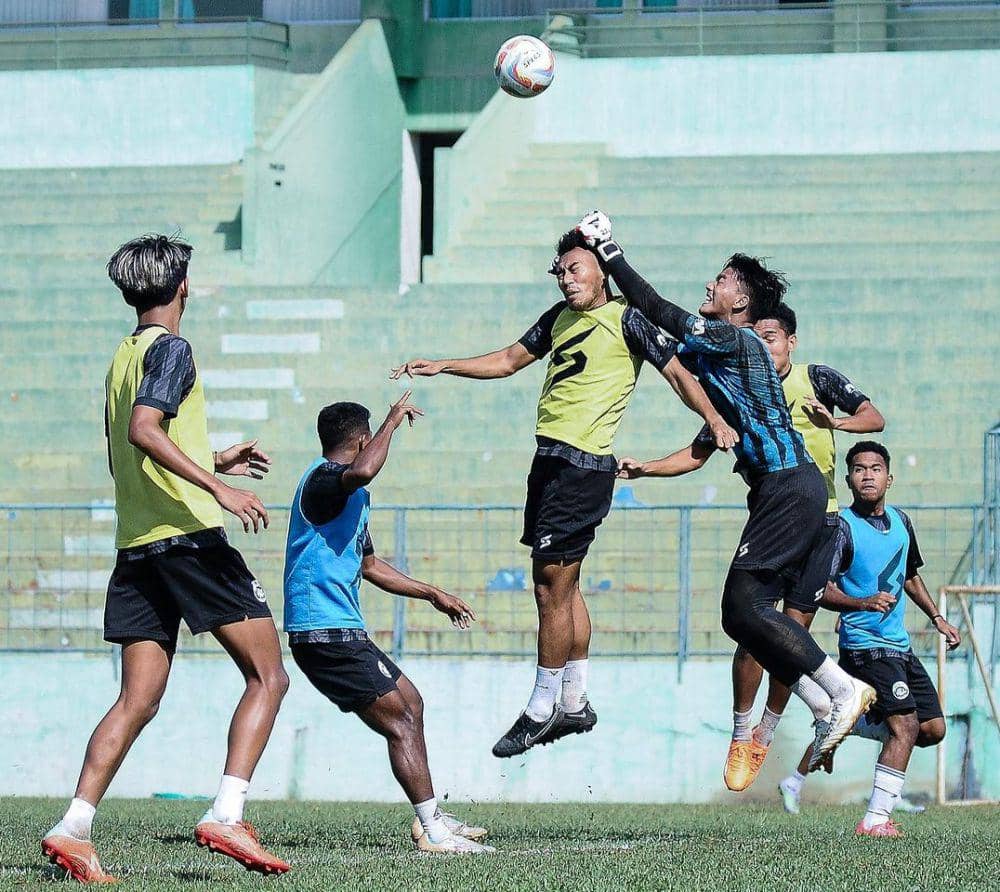 Pemain Arema FC saat sesi latihan di Stadion Gajayana. (Dok. Media Officer Arema FC)