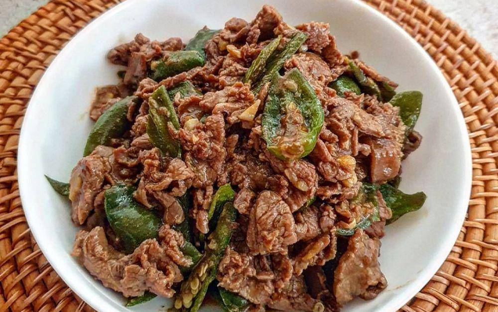 ilustrasi oseng daging cabe ijo (instagram.com/yscooking)