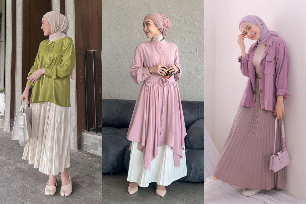 8 Referensi Rok Plisket ala Selebgram Sinta Sri Antan, Stunning!