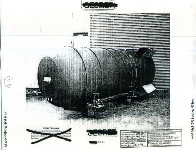 Bom Nuklir TX-21 (Wikimedia Commons/AEC/DoD)