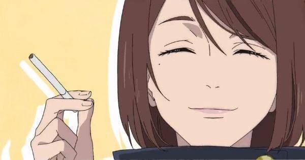 Shoko yang diketahui suka merokok ( Dok. Mappa / Jujutsu Kaisen S2 )