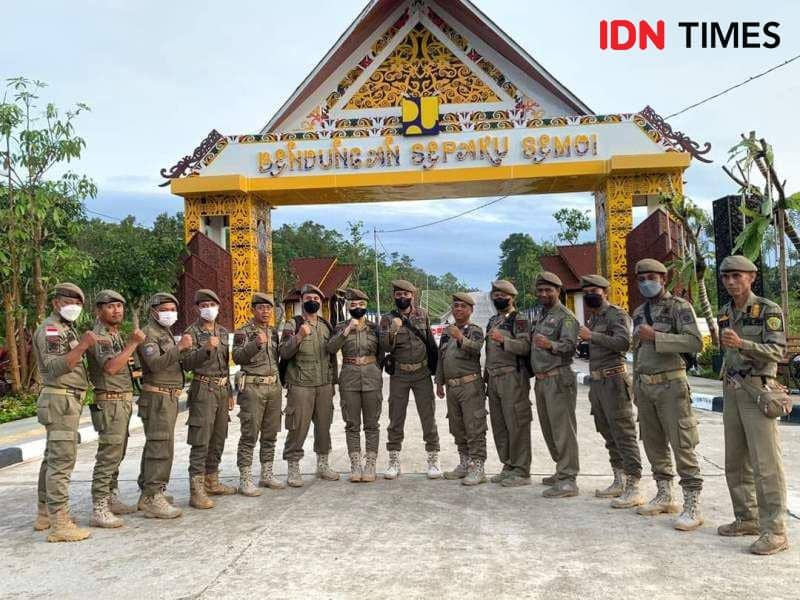 Anggota Satpol PP PPU yang tergabung dalam DPD FK BPPPN (IDN Times/Ervan)