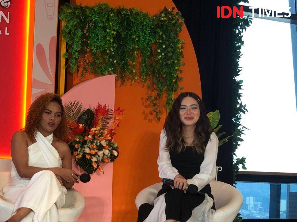 Kampanye Shopee 8.8 Grand Beauty & Fashion Festival pada Selasa, 18 Juli 2023 di Pakuwon Tower, Jakarta Selatan. (IDN Times/Nisa Zarawaki)