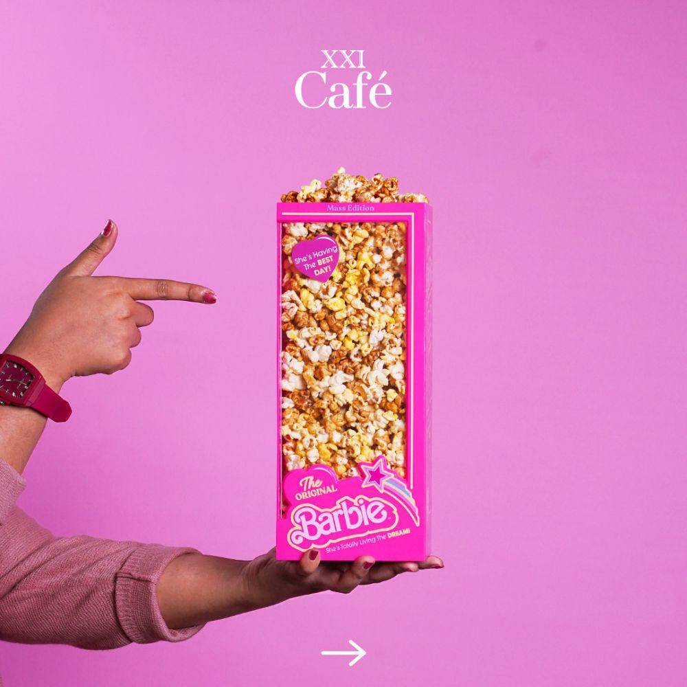 Barbie collectible popcorn box (Facebook.com/xxicafe)