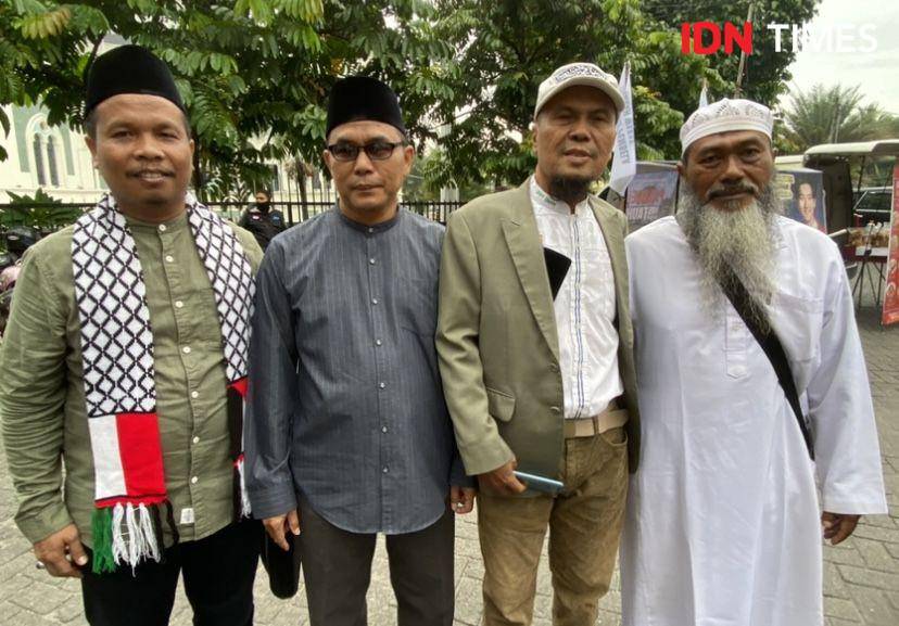 Aliansi Ormas Islam Pembela Mesjid menggelar parade tauhid di Medan (IDN Times/Indah Permata Sari)