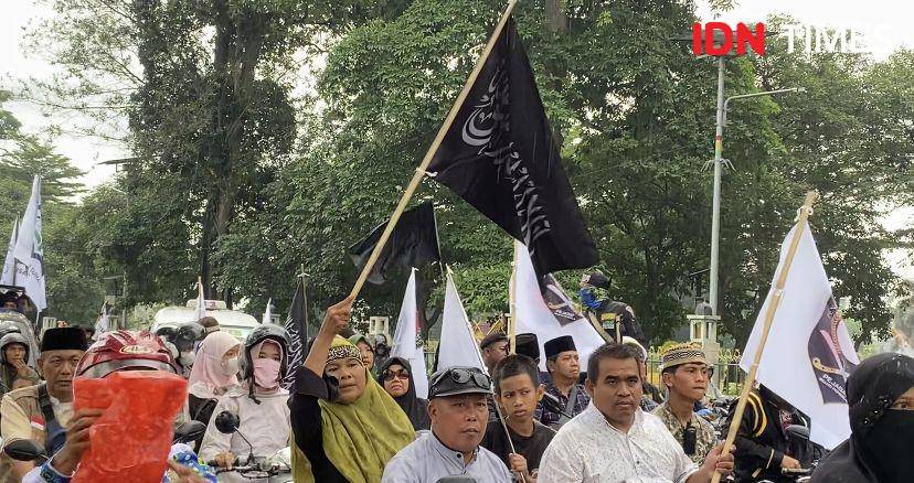 Aliansi Ormas Islam Pembela Masjid menggelar parade tauhid di Medan (IDN Times/Indah Permata Sari)