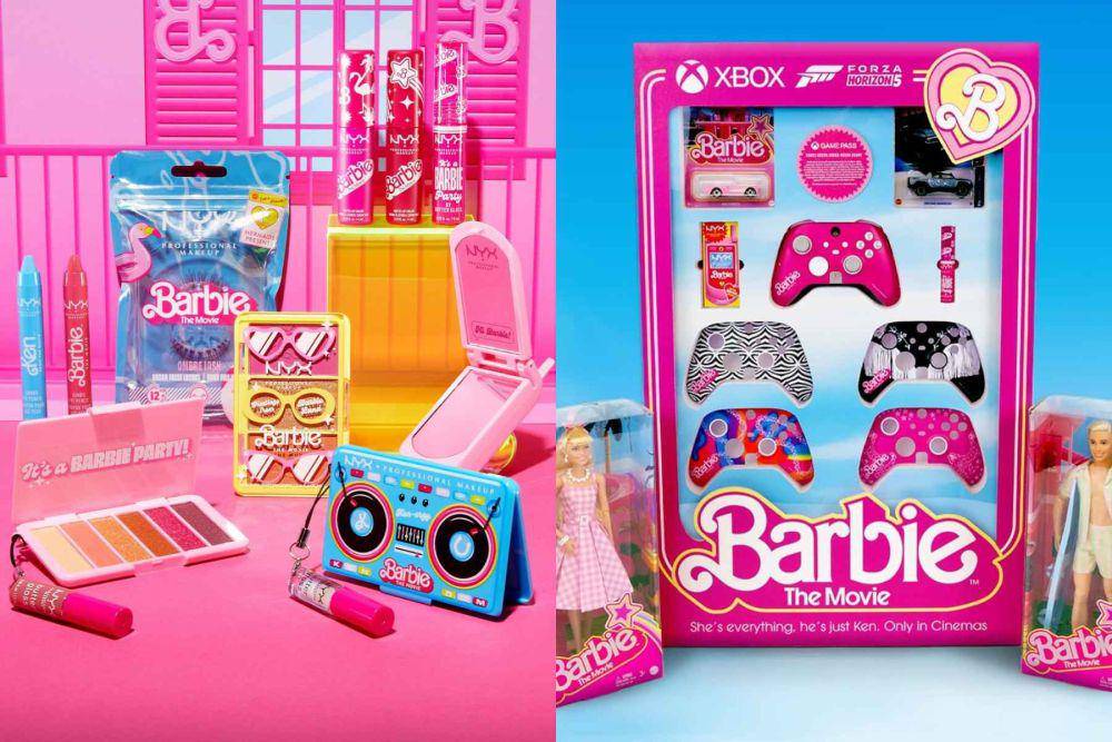 Kolaborasi Barbie dengan berbagai brand (Instagram.com/regalmovies | instagram.com/nyxcosmetics)