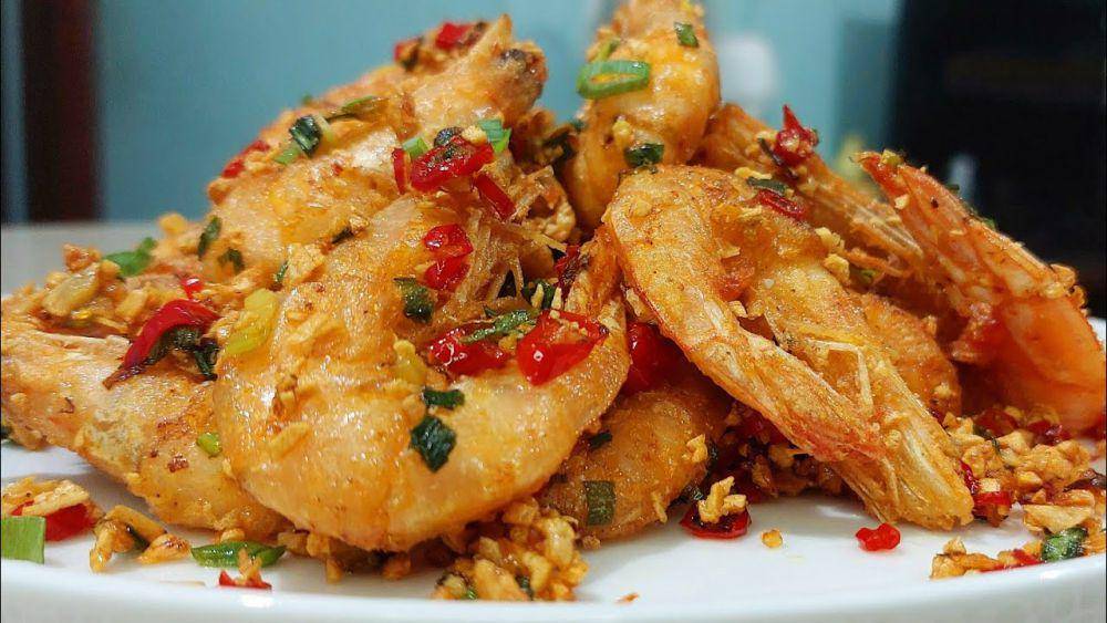 ilustrasi udang goreng lada garam (YouTube.com/Nael Onion)