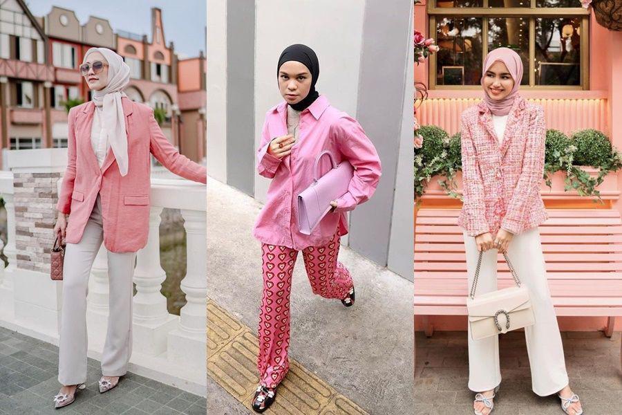 10 Referensi Gaya Ngantor Serba Pink, bak Film Barbie!