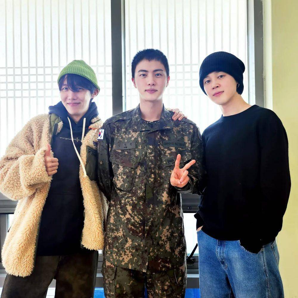 J-Hope, Jin, dan Jimin BTS (Instagram.com/jin)