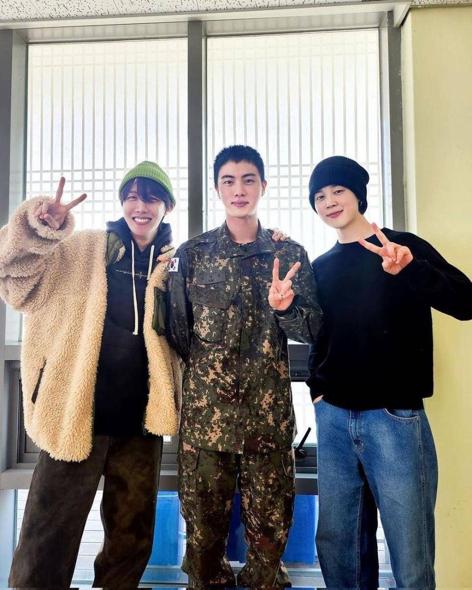 Suga BTS, Jin BTS, Jimin BTS (instagram.com/jin_bighitmusic)