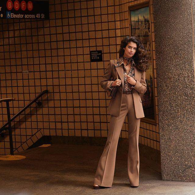 one tone outfit ala Sara Sampaio (instagram.com/sarasampaio)