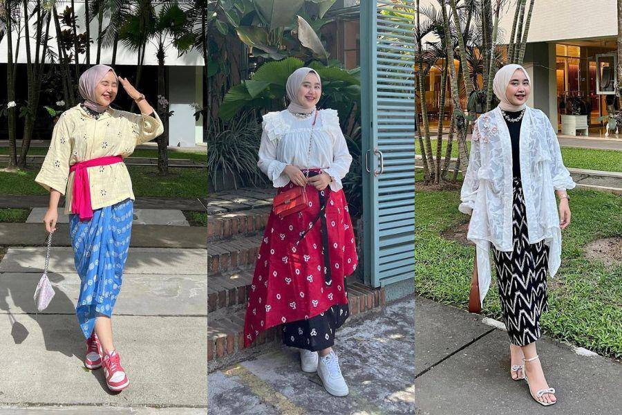 Style kondangan Meilan Indrajati. (instagram.com/meilanindraa)