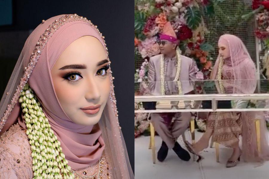 7 Makeup dan Busana Akad Nikah Tengku Anataya, Putri Cindy Fatikasari