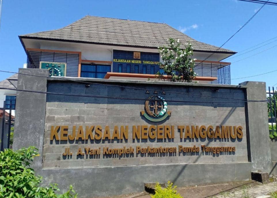 Penampakan gedung Kejari Tanggamus. (Dok. Kejari Tanggamus).