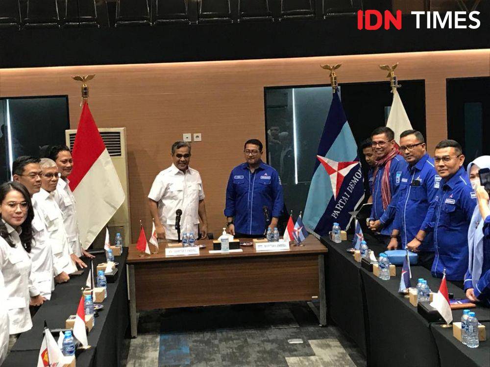 Partai Gerindra menggelar Silaturahmi Kebangsaan dengan Partai Demokrat pada Kamis (20/7/2023) (IDN Times/Yosafat Diva Bayu Wisesa)