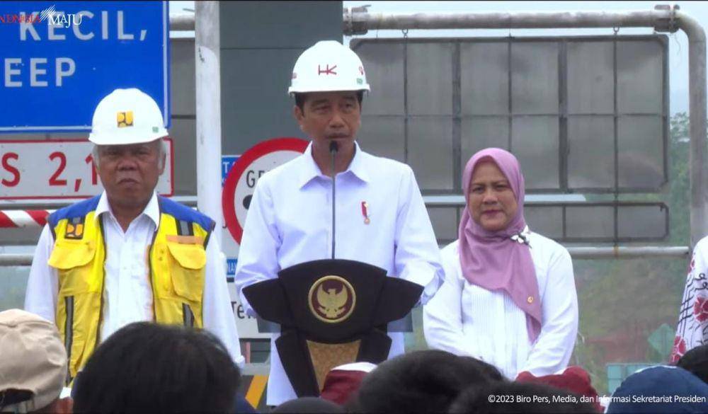 Presiden Jokowi resmikan Tol Bengkulu-Taba Penanjung (Youtube.com/Sekretariat Presiden)