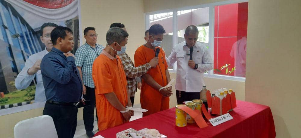 Pembuat bensin palsu asal Pedamaran diciduk Polisi (Dok: istimewa)