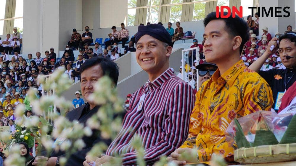 Ganjar Pranowo dan Gibran Rakabuming. (IDN Times/Larasati Rey)