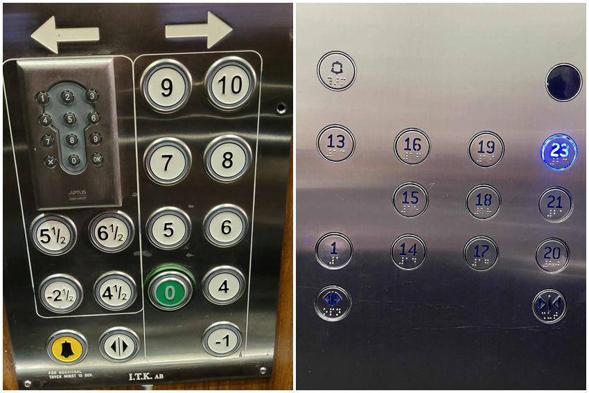 9 Potret Bentuk Tombol Lift Paling Nyeleneh, Gak Beraturan!