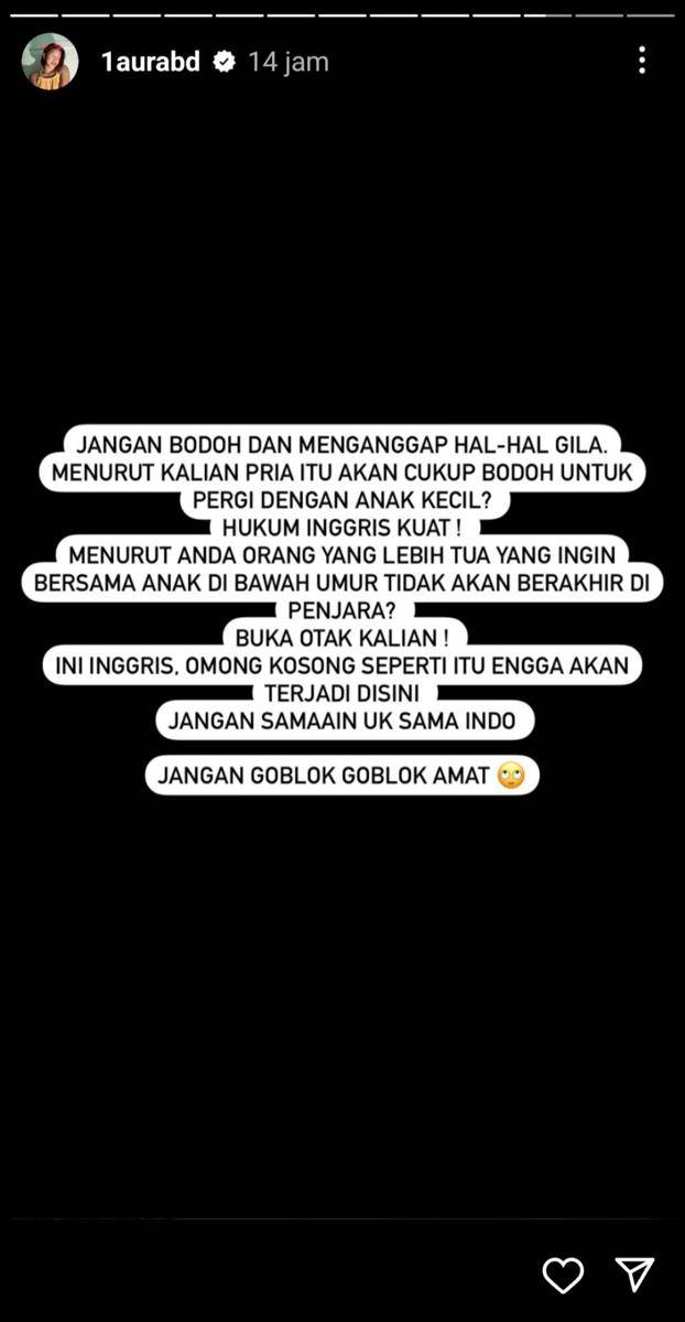 klarifikasi Lolly, anak Nikita Mirzani (instagram.com/1aurabd)