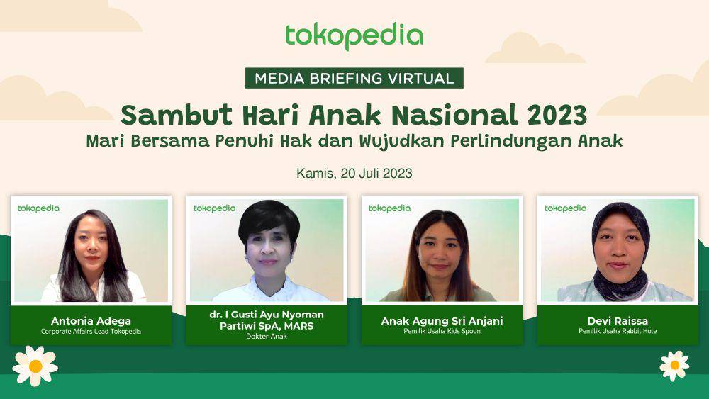 Virtual Media Briefing: Sambut Hari Anak Nasional 2023 (dok. Tokopedia)