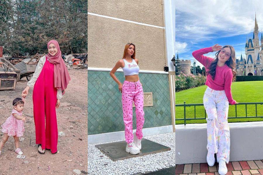 padu padan outfit pink (instagram.com/riaricis1795 | rita.nurmaliza | natashawilona12)