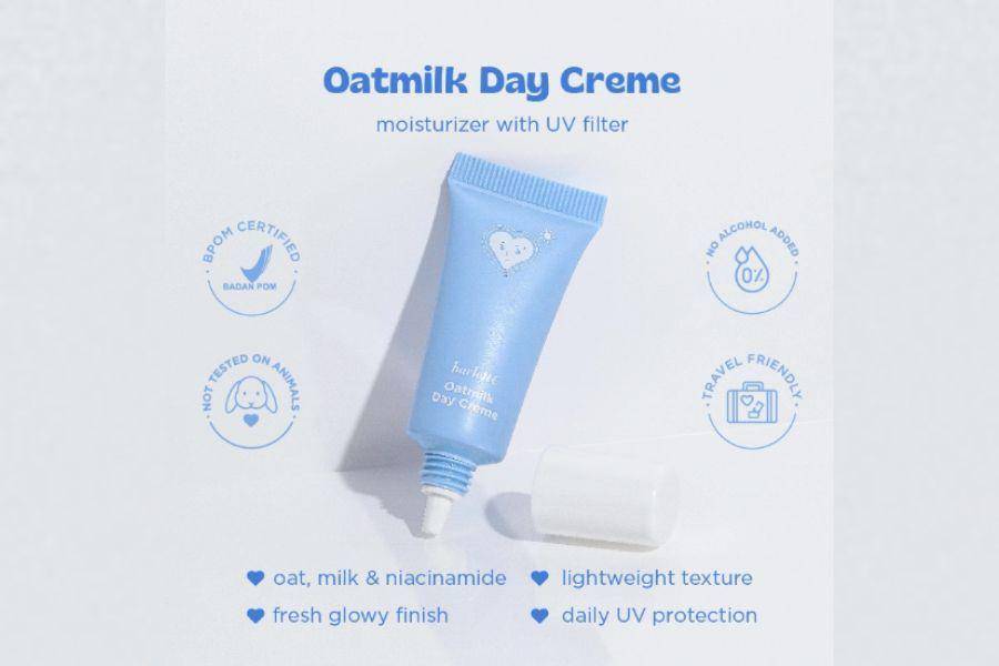Harlette Oatmilk Day Creme (shopee.co.id/Harlette Official Shop)