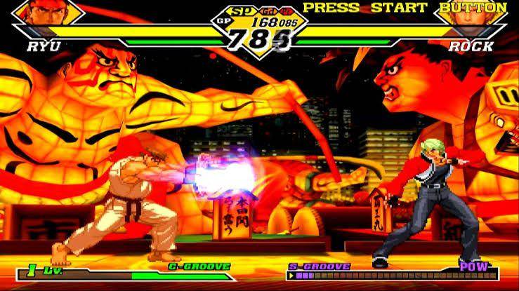 gameplay Capcom vs. SNK 2: Mark of the Millennium 2001 (youtube.com/starnaNostalgiaLeo)