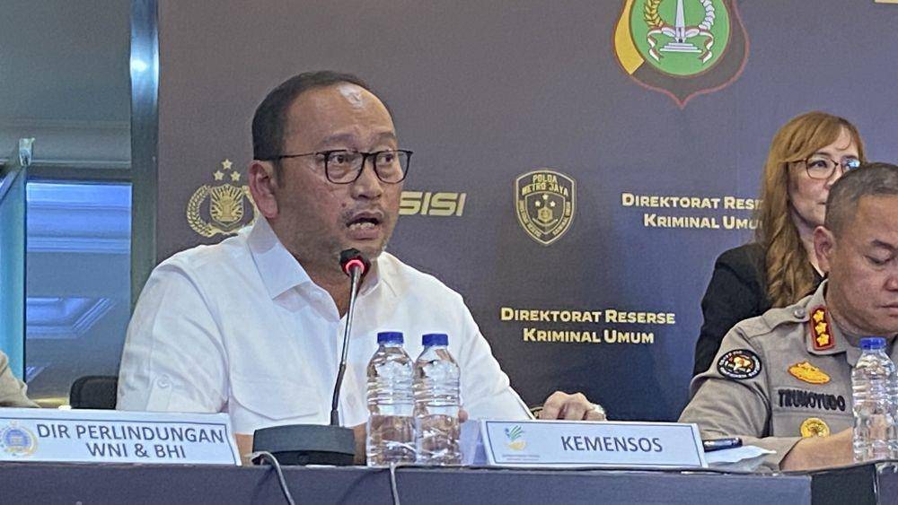 Direktur Jenderal Perlindungan dan Jaminan Sosial Kementerian Sosial Ruben Rico sebut kasus TPPO dipocu oleh faktor kemiskinan. (IDN Times/Amir Faisol)