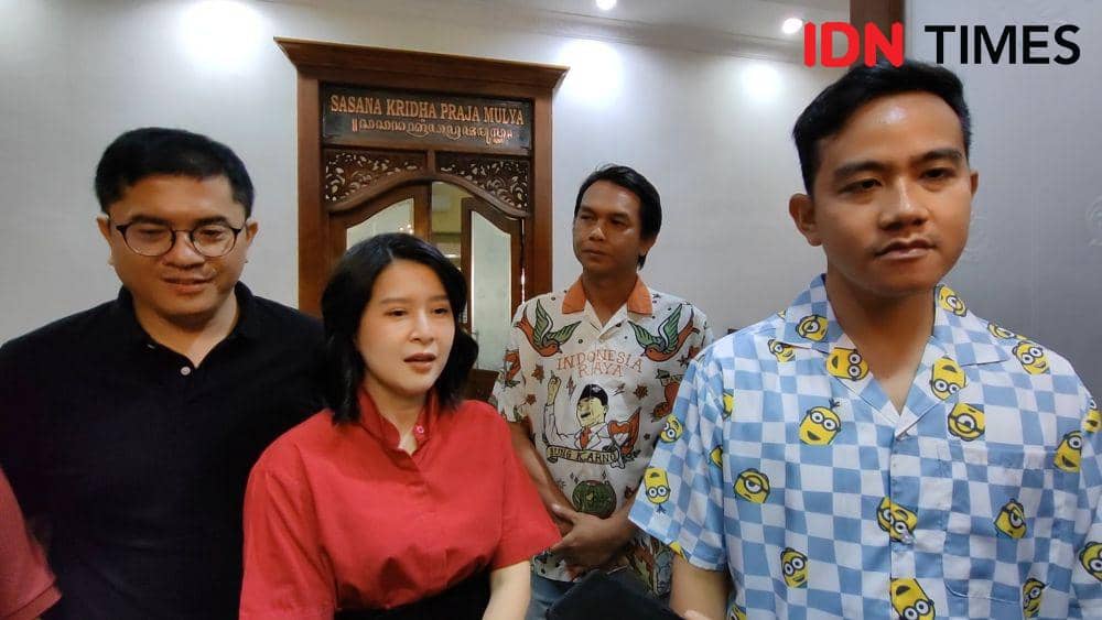 PSI Grace Natalie temui Gibran Rakabuming di Balaikota Solo. (IDN Times/Larasati Rey)