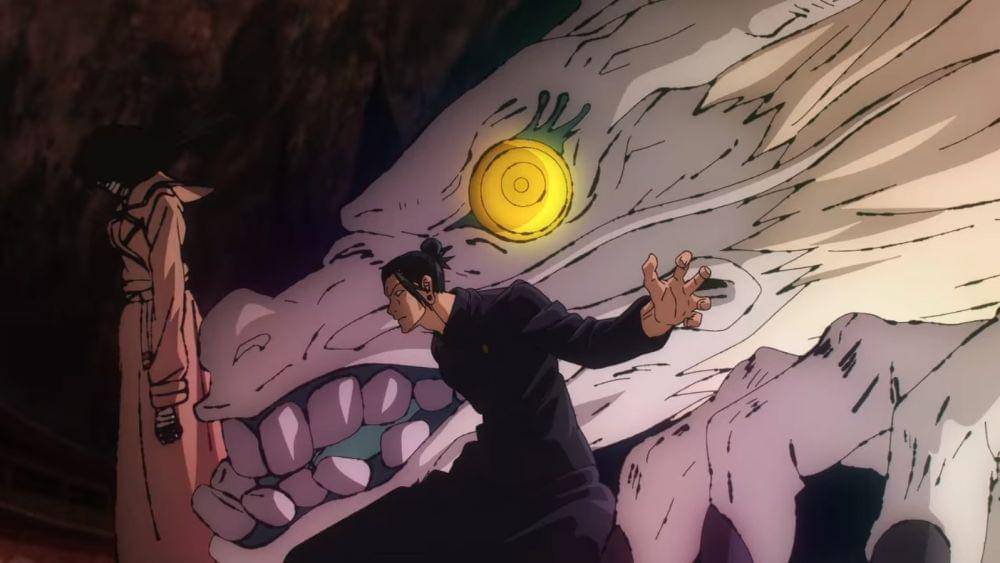 Getou bersiap melawan Toji (dok. MAPPA/ Jujutsu Kaisen Season 2)