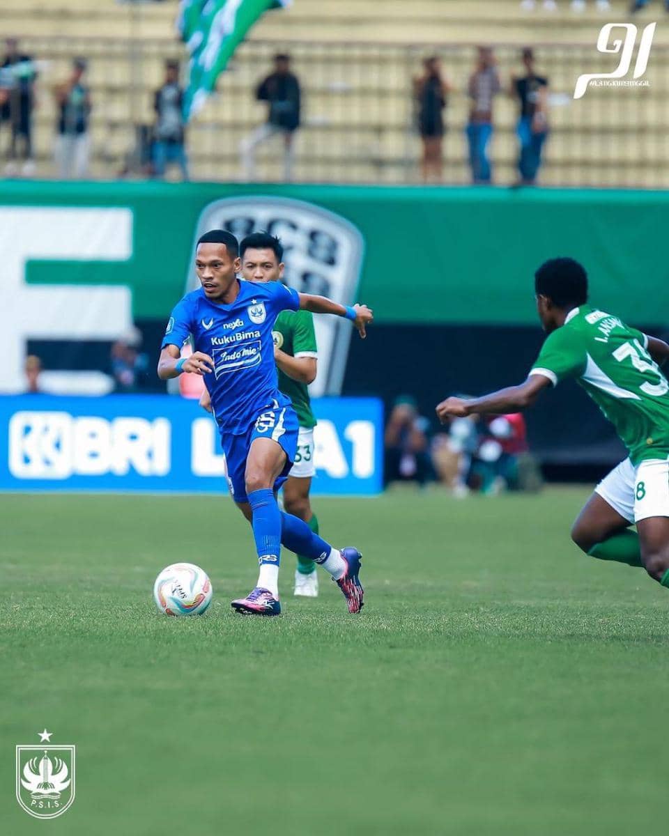 Pertandingan PSIS Semarang melawan PSS Sleman pada BRI Liga 1 2023/2024 di Stadion Maguwoharjo Sleman, Jumat (21/7/2023). (dok. PSIS)