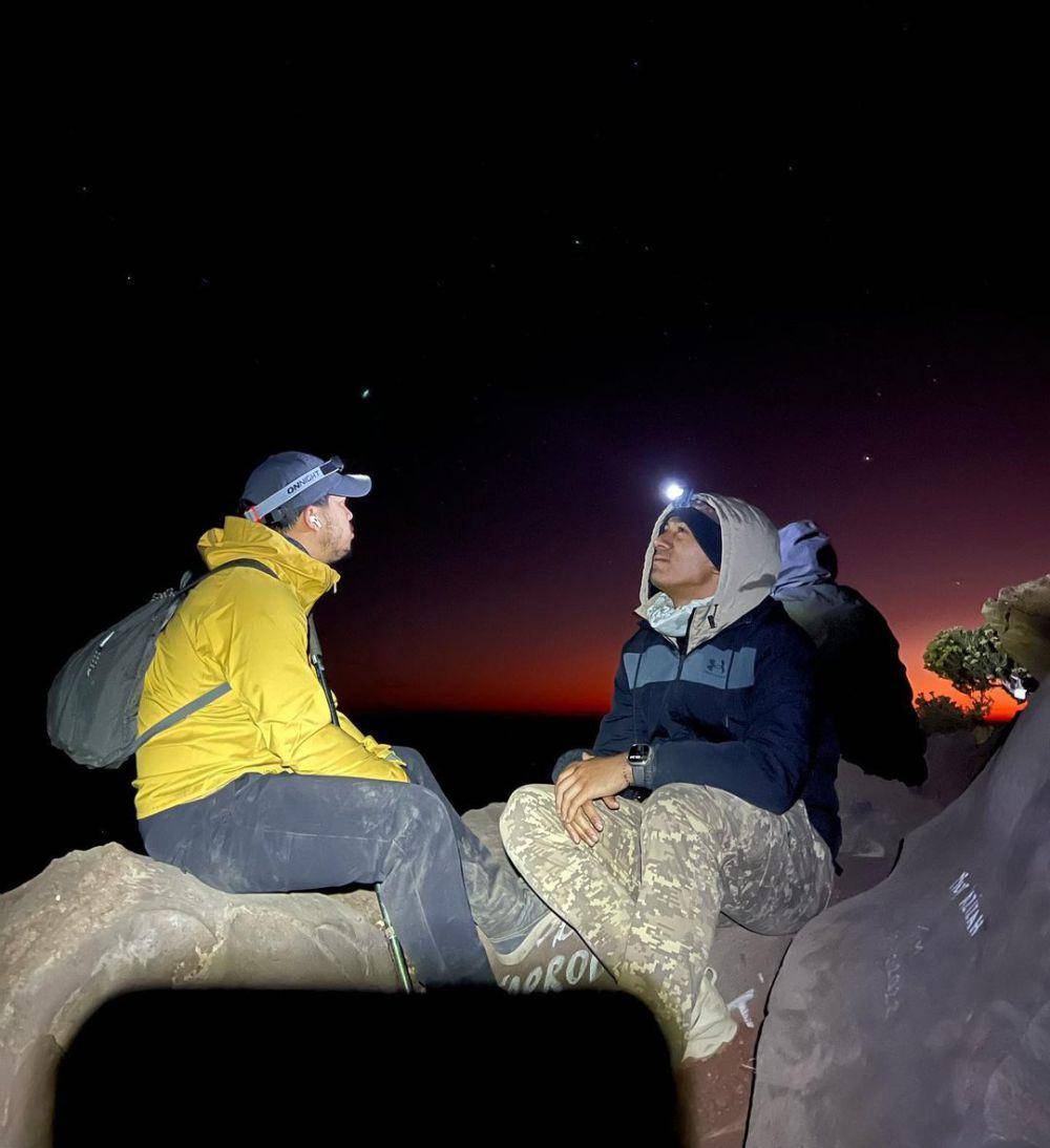 potret Daffa Wadhana di Gunung Rinjani (instagram.com/daffawardhana)