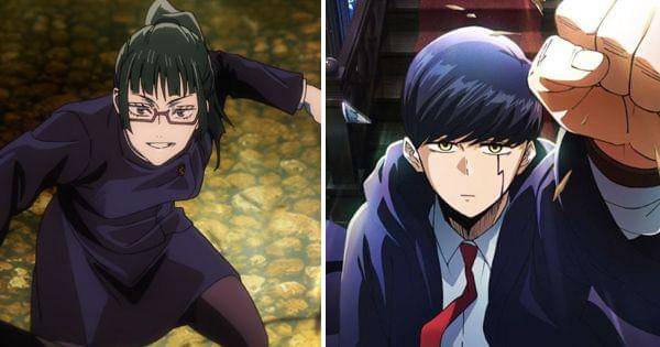 Maki Zenin dan Mash Burnedead ( Dok. Mappa / Jujutsu Kaisen )( Dok. A-1 Pictures / Mashle: Magic and Mashle )
