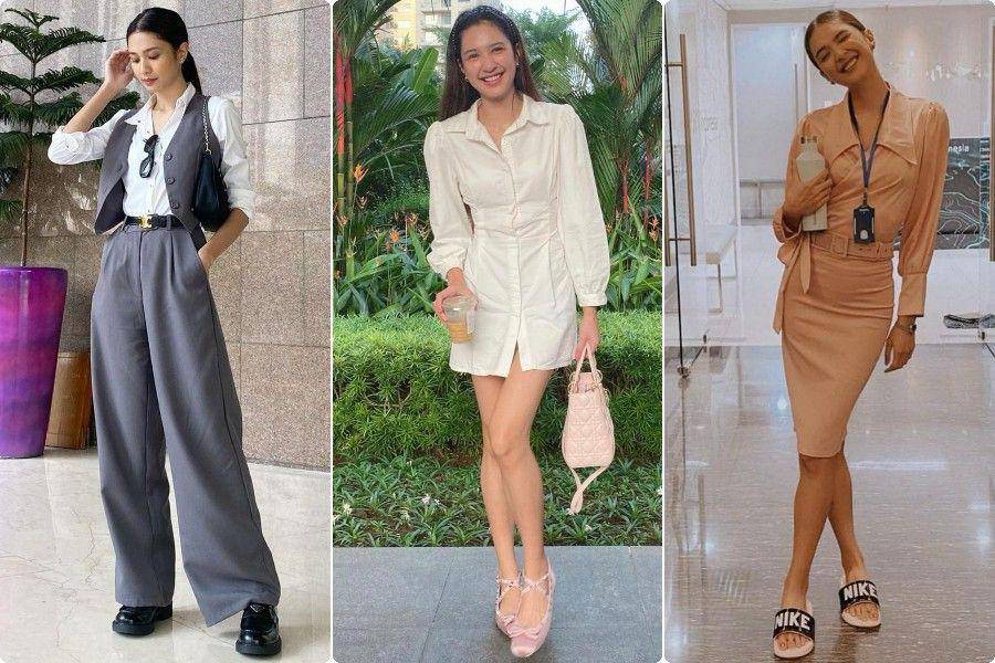 Baju ngantor ala Mikha Tambayong (instagram.com/miktambayong)