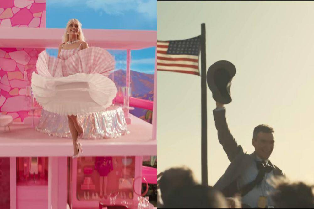 Cuplikan Barbie dan Oppenheimer (dok. Warner Bros/Barbie | dok. Universal Pictures/Oppenheimer)